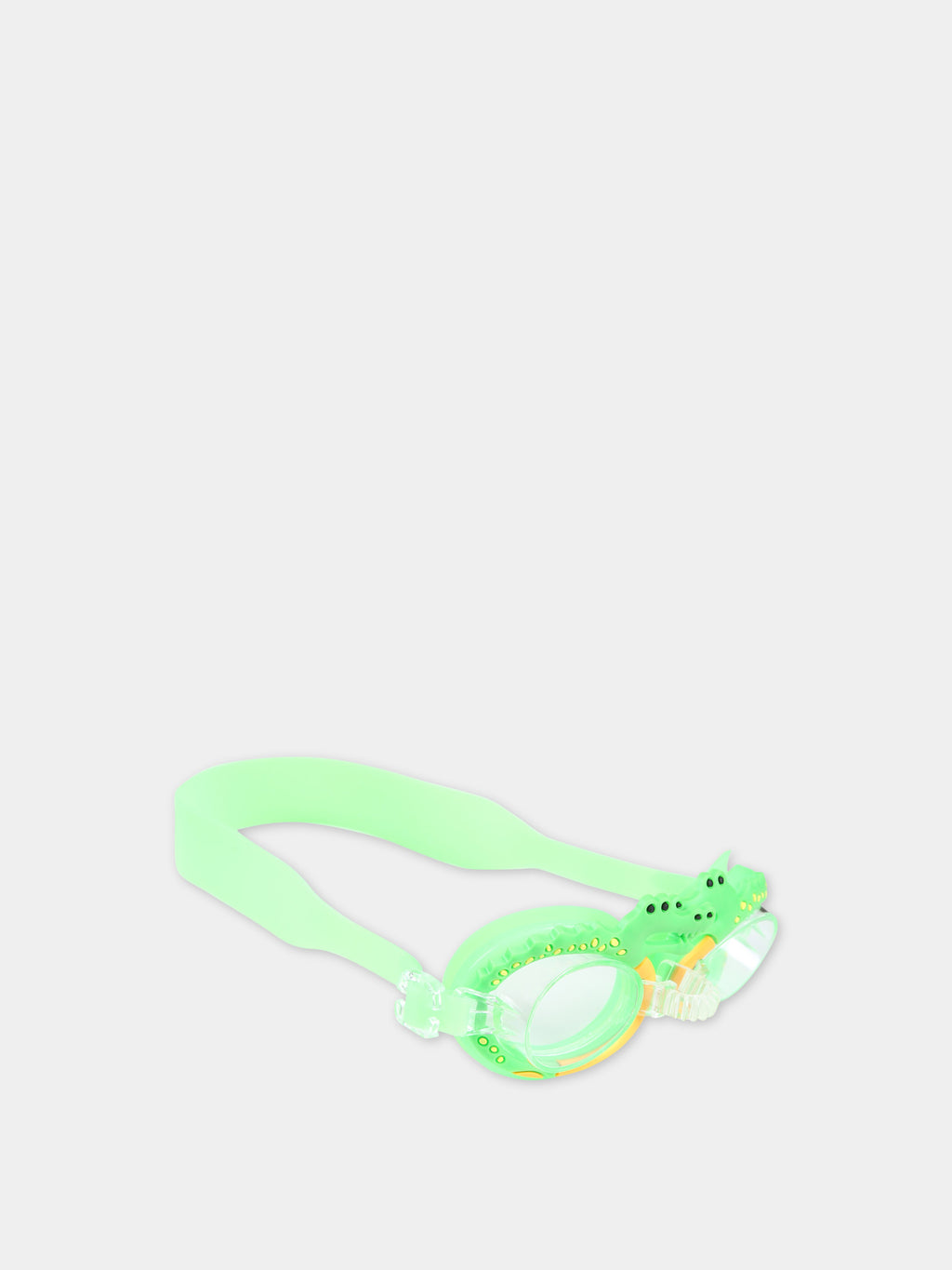 Green goggles for kids with crocodiles